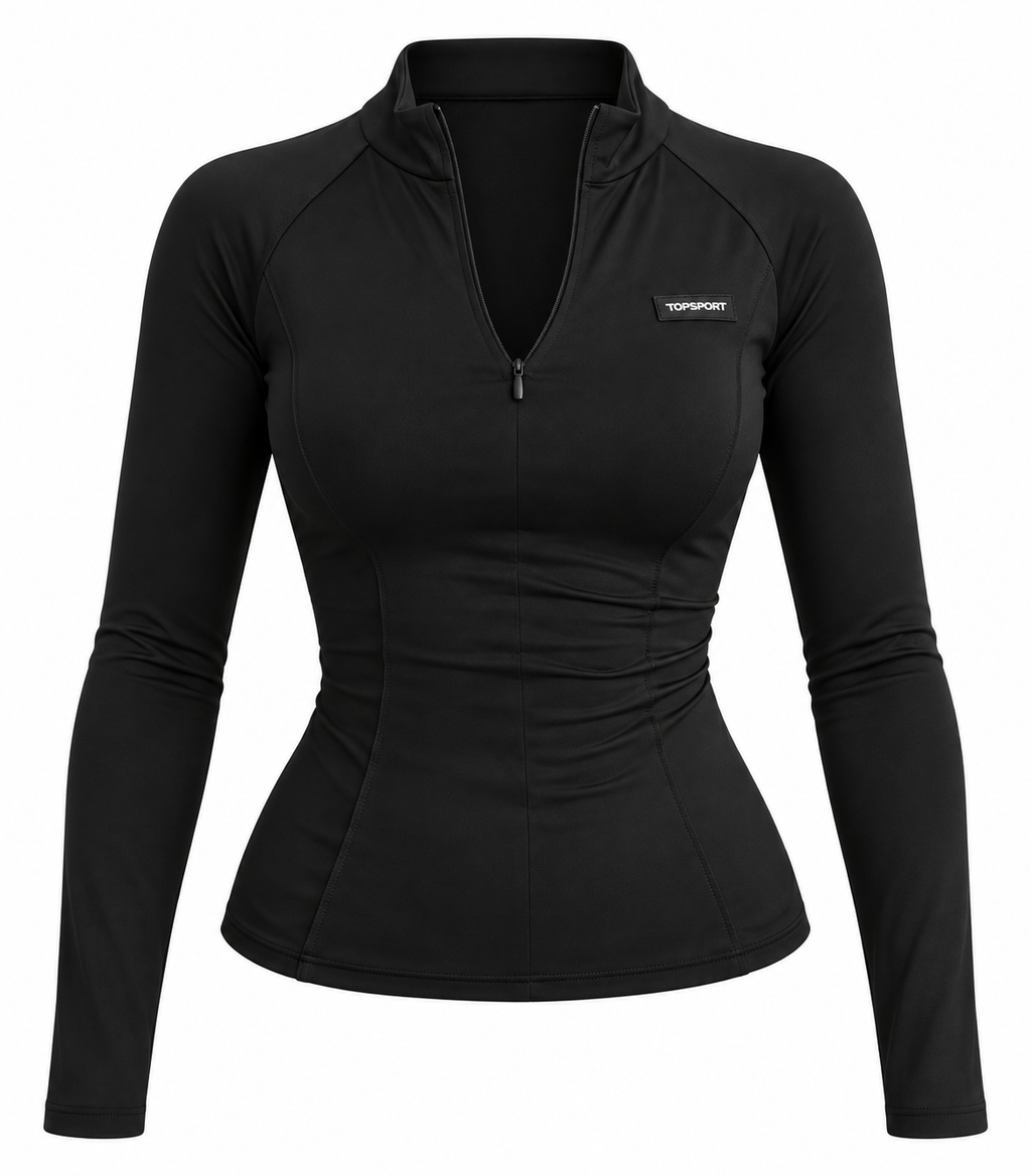 Essential Zip-Up Sport Top
